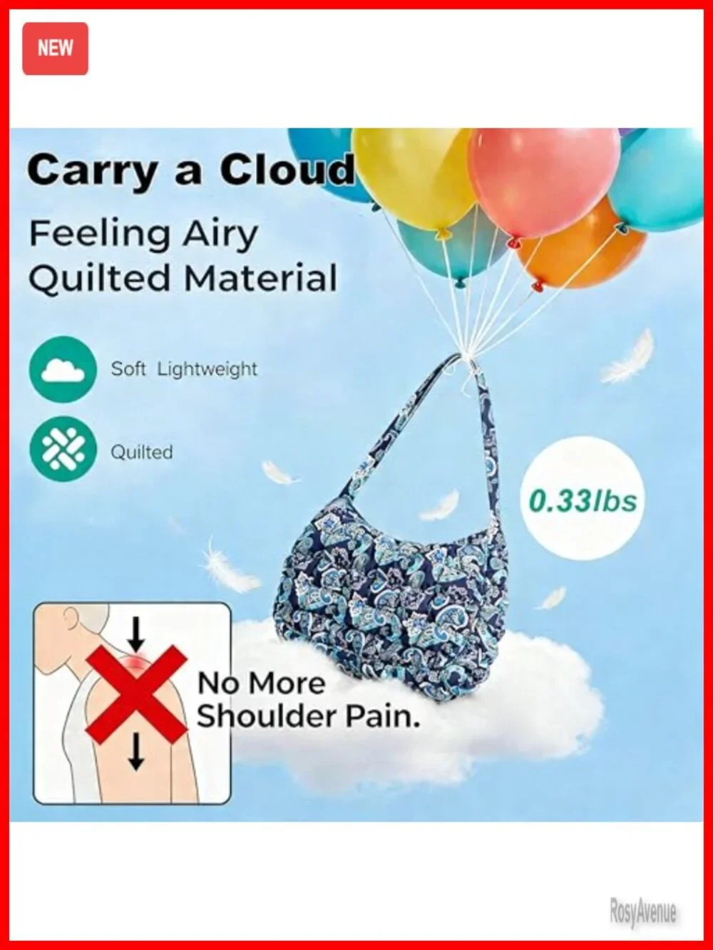 Quilted Puffer Purse Crescent Bag Small Shoulder Bag Hobo Puffy